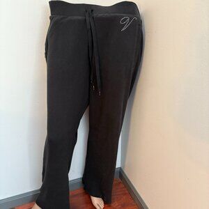 Victoria’s Secret Sweatpants Size L Black 30" Inseam Drawstring